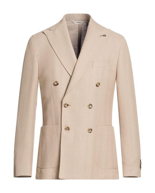 Paoloni Natural Blazer Cotton, Viscose for men