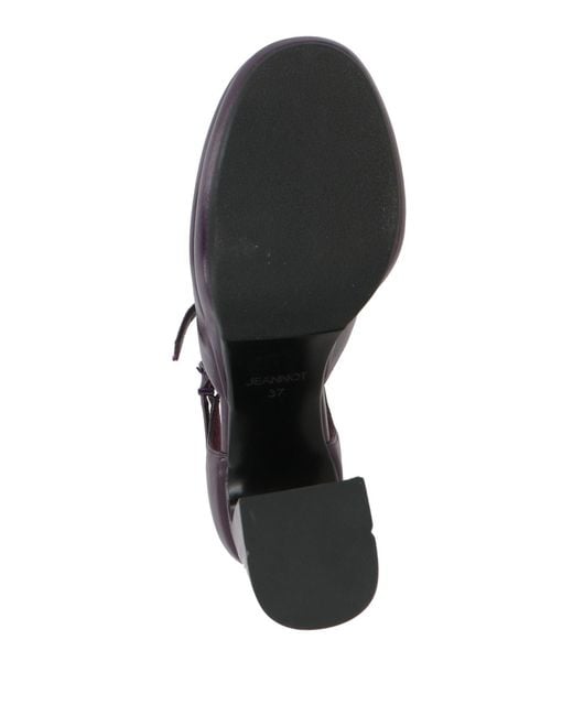 Jeannot Purple Pumps Leather