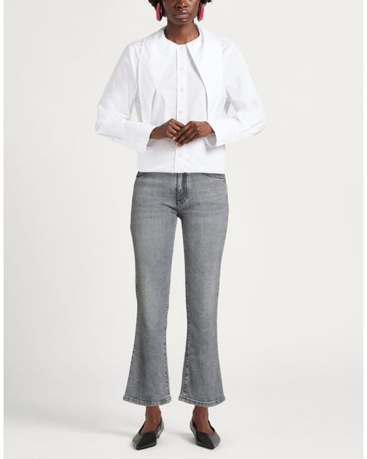 Pinko Gray Denim Jeans Cotton, Elastane