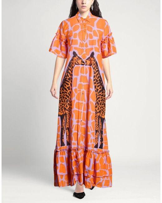 CONNOR & BLAKE Orange Maxi Dress