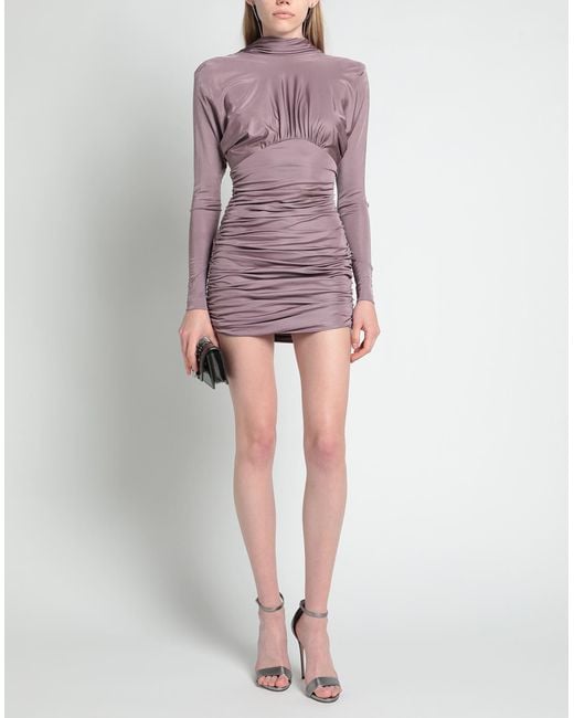 Saint Laurent Purple Mini Dress