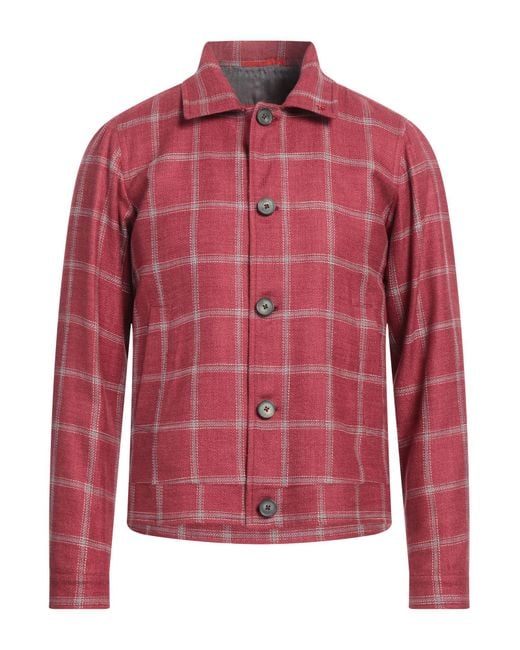 Isaia Red Jacket for men