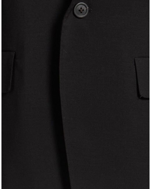Rick Owens Black Blazer Virgin Wool, Elastane