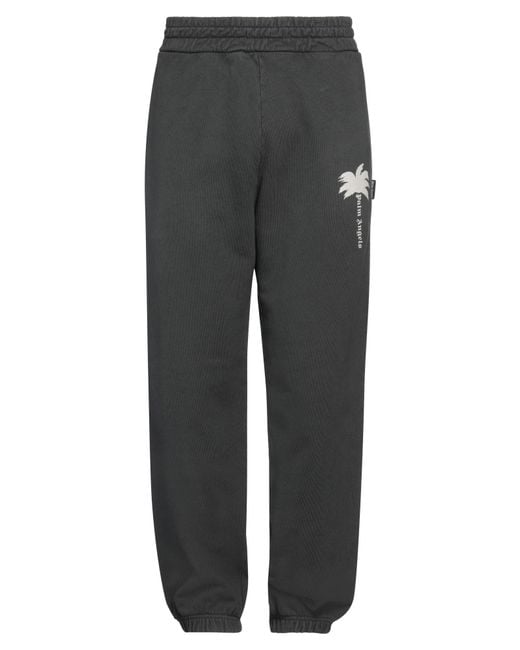 Palm Angels Gray Pants Cotton for men