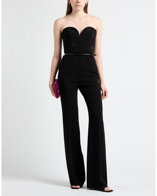 Max Mara Black Jumpsuit Triacetate, Polyester
