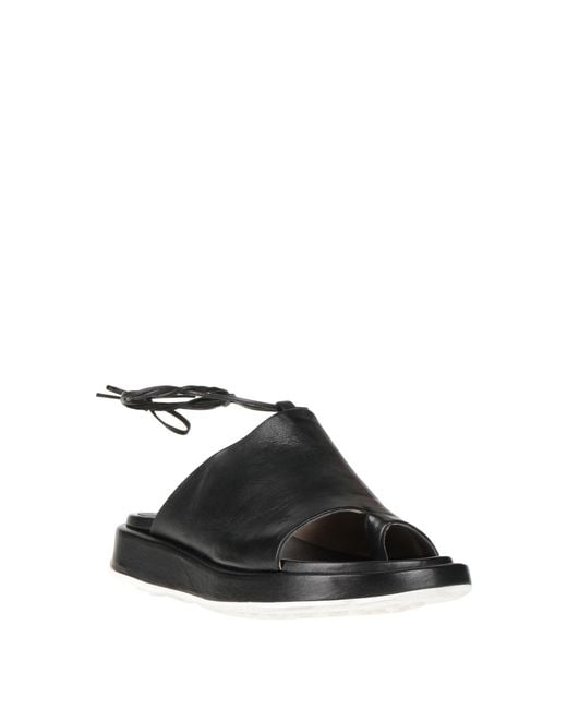 Malloni Black Toe Post Sandals