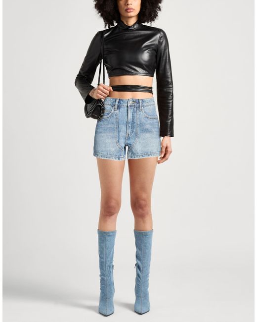 Alexander Wang Blue Denim Shorts