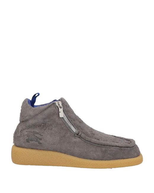 Burberry Gray Ankle Boots for men
