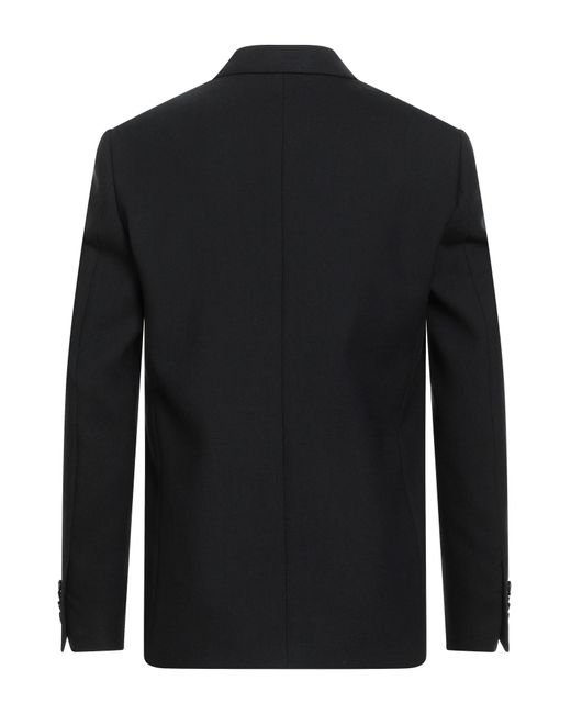 Lardini Black Blazer Wool, Polyester, Elastane for men