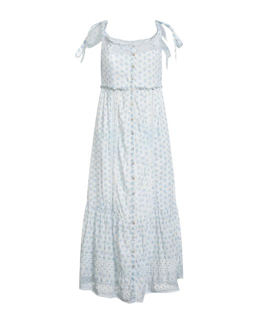 LoveShackFancy White Midi Dress