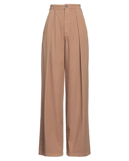 ERMANNO FIRENZE Brown Pants Cotton