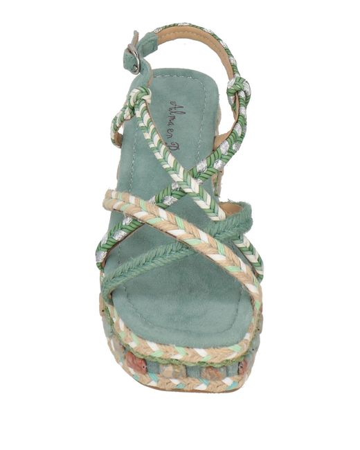 Alma En Pena. Green Espadrilles