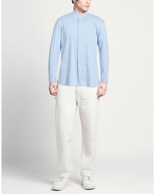 Aion Blue Sky Shirt Cotton, Viscose, Polyamide, Elastane for men