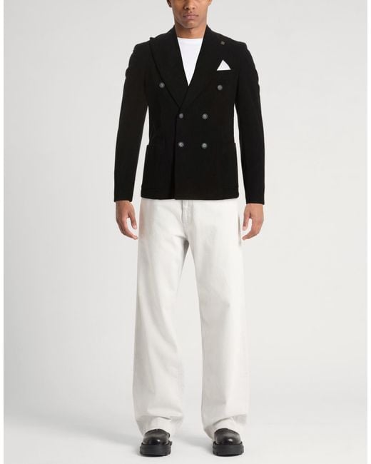 Daniele Alessandrini Black Blazer for men