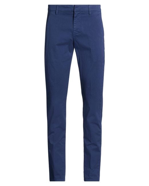 Dondup Blue Pants Cotton, Elastane for men