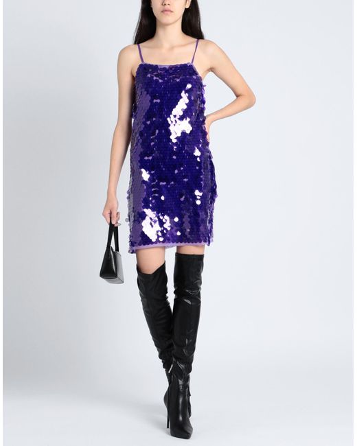 TOPSHOP Purple Mini Dress
