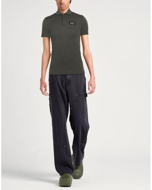 EA7 Green Polo Shirts for men