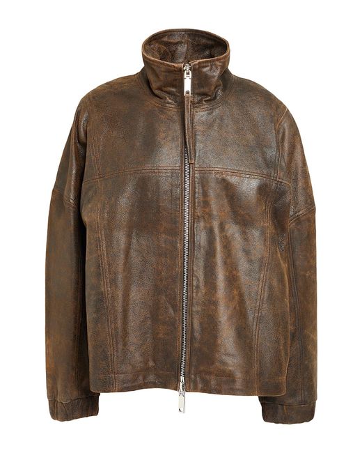 MAX&Co. Brown Tarocco Jacket Lambskin
