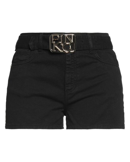 Pinko Black Denim Shorts