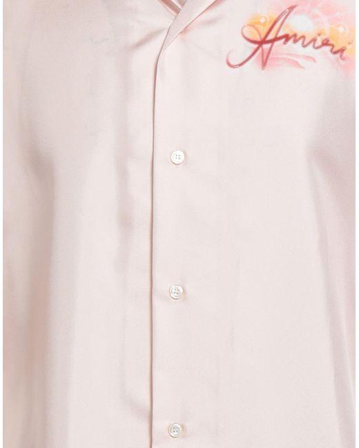Amiri Shirt Silk in Pink for Men | Lyst