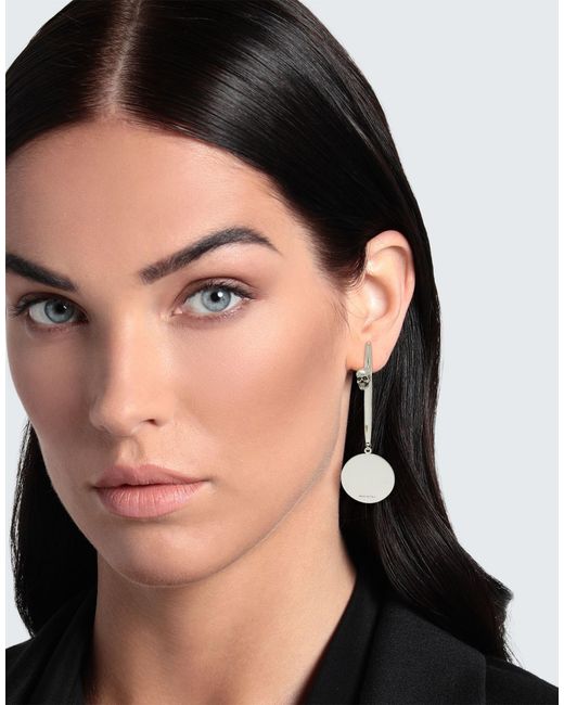 McQueen White Single Earring