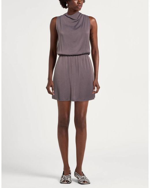 Alpha Studio Purple Mini Dress Viscose