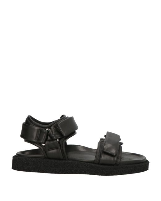 Officine Creative Black Sandals Leather