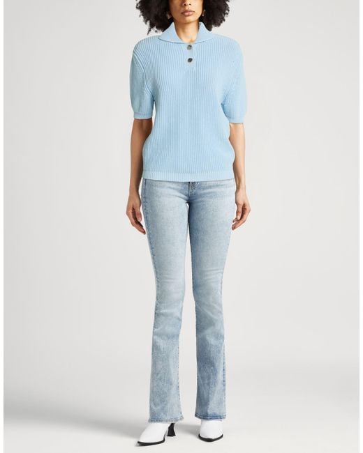 MSGM Blue Sweater Cotton