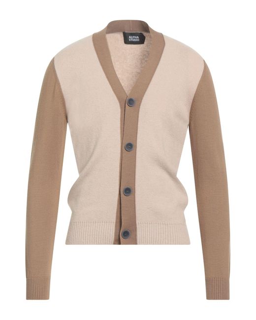 Alpha Studio Natural Cardigan for men