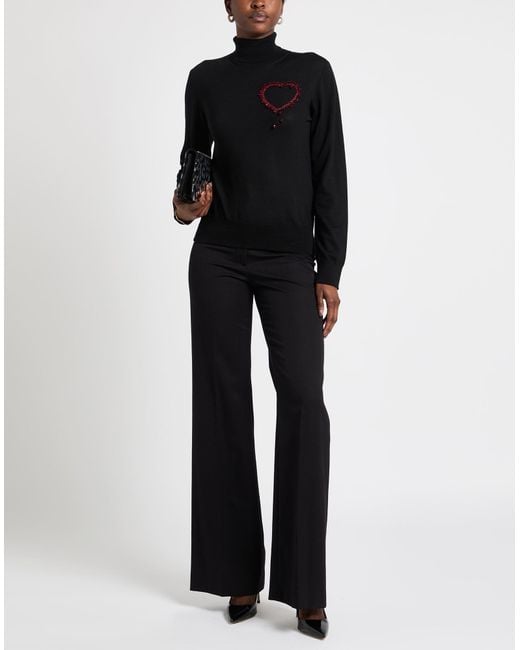 DSquared² Black Turtleneck Virgin Wool