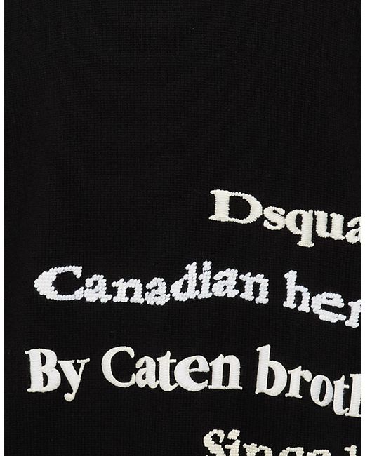 DSquared² Black Sweater Wool for men