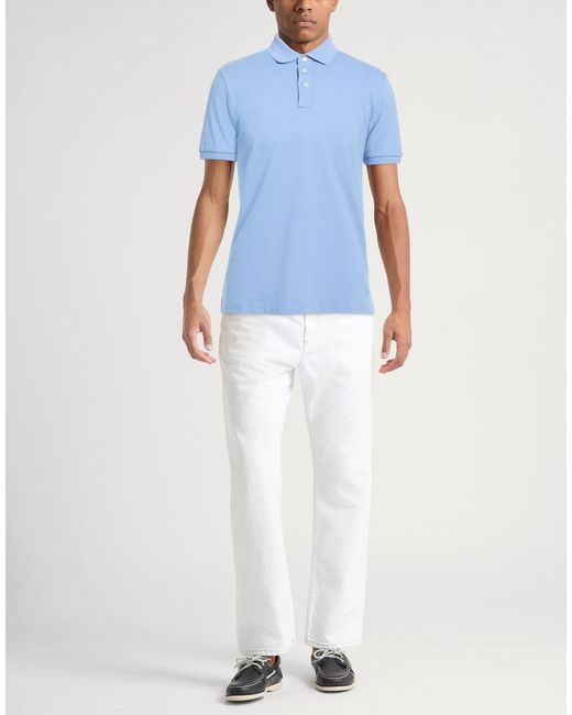 Hackett Blue Polo Shirt Cotton for men