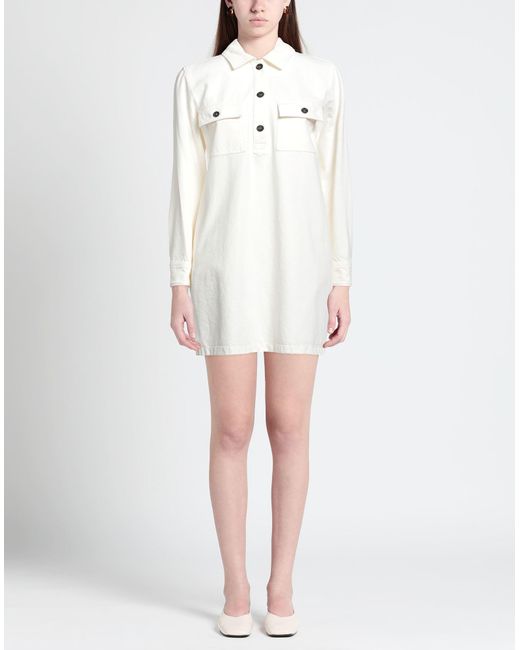 A.P.C. White Mini-Kleid