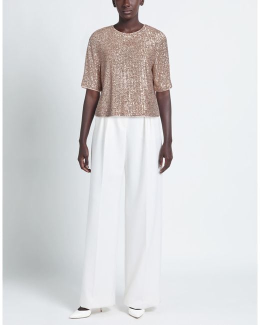 Clips Brown Blush Top Polyester, Elastane