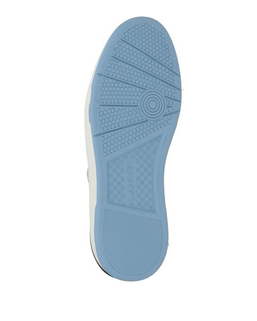 Lanvin White Sneakers Polyurethane, Polyester for men