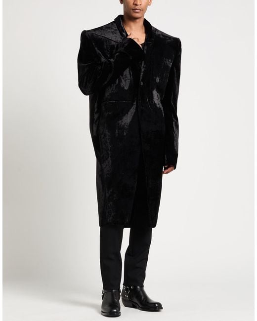 Rick Owens Black Coat for men