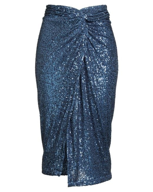 Gina Gorgeous Blue Midi-Rock