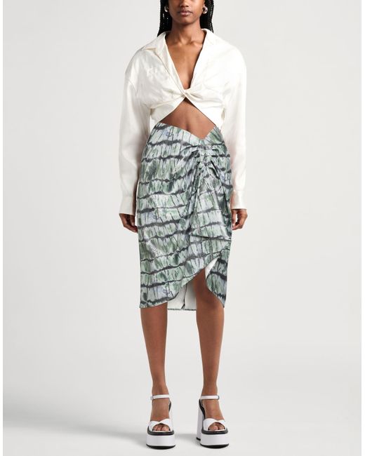 Gonna Midi di Stella Jean in Gray