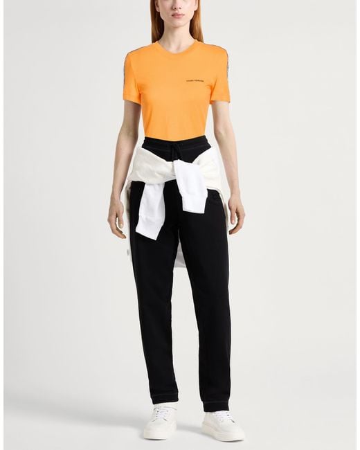 Chiara Ferragni Orange T-Shirt Cotton