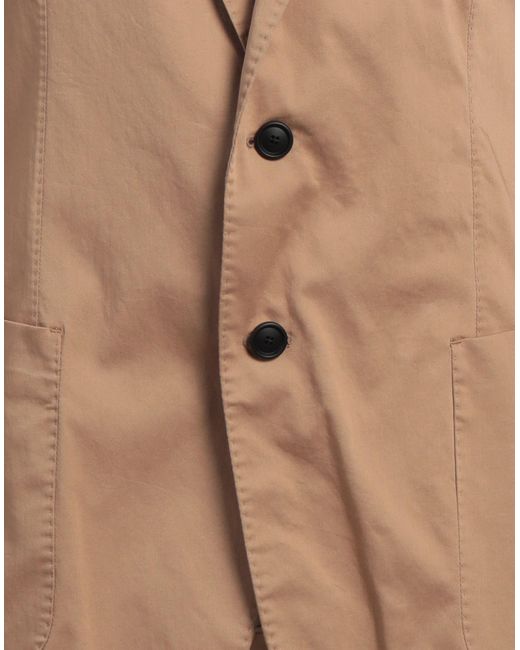 Boss Brown Camel Blazer Cotton, Polyamide, Polyester, Elastane for men