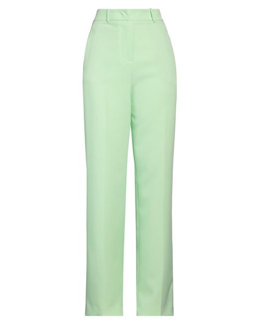 hinnominate Green Pants Polyester, Elastane