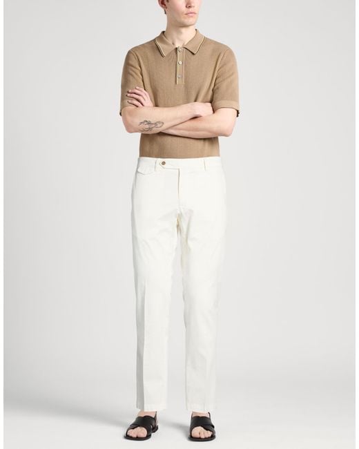 Paoloni White Pants for men