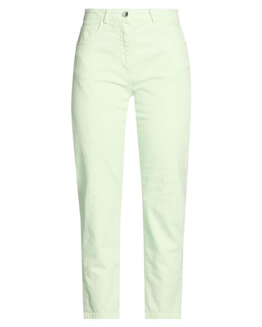 SEVENTY VENEZIA Green Jeans Cotton, Elastane