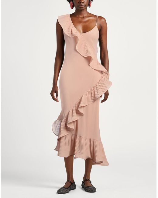 Kaos Pink Midi Dress