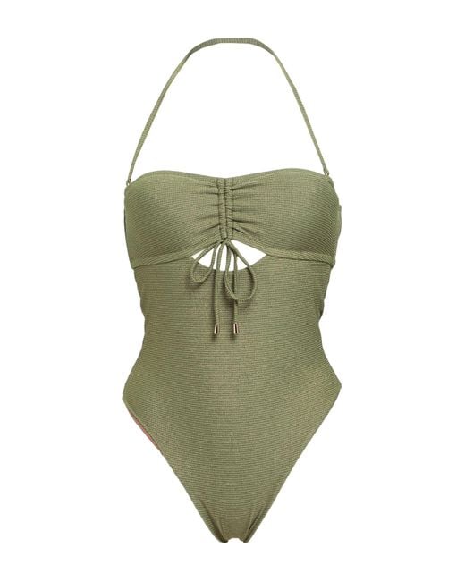 Miss Bikini Onepiece Swimsuit in Green Lyst