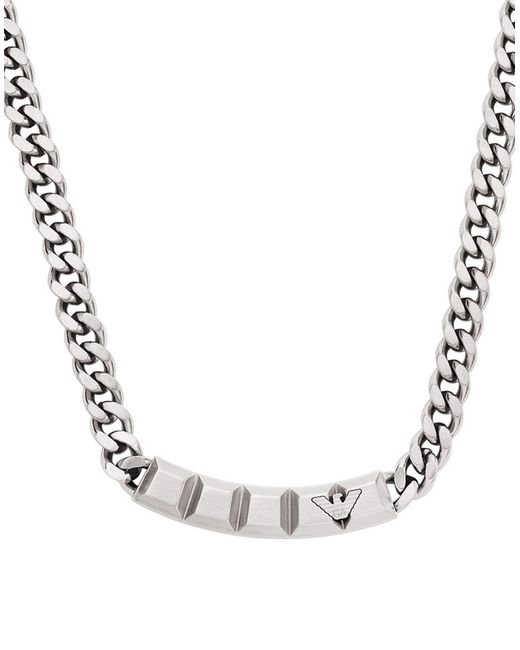 Emporio Armani Metallic Necklace for men