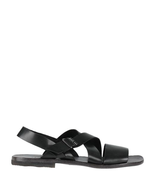 Moma Black Sandals Cowhide for men