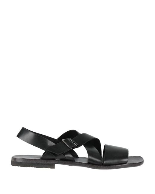 Moma Black Sandals Cowhide for men