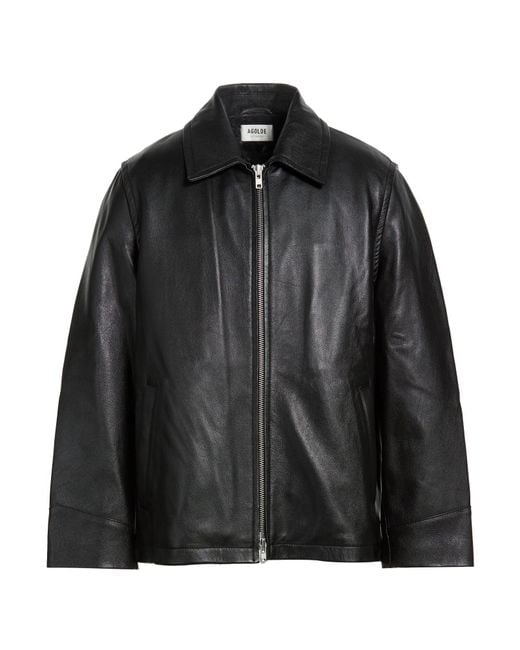 Agolde Black Jacket Goat Skin for men