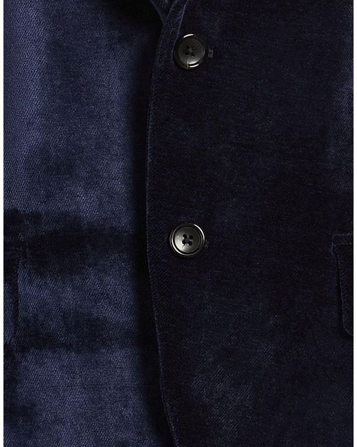 Reveres 1949 Blue Midnight Blazer Polyester, Elastane for men